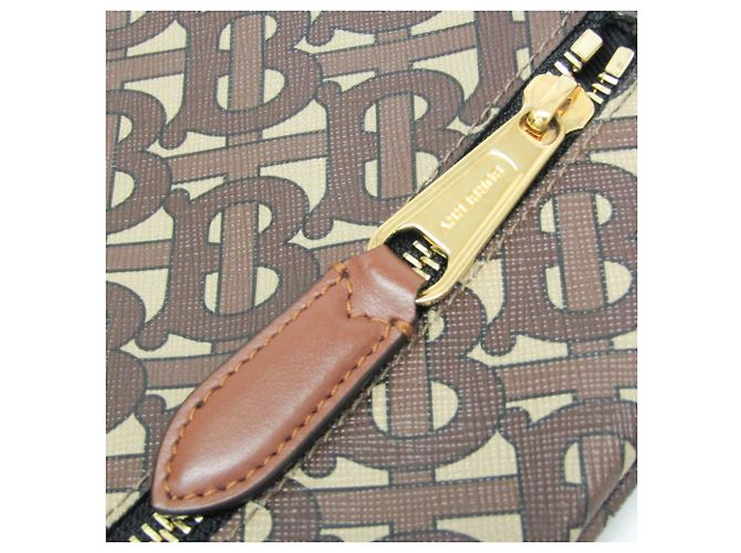 Borsa Clutch Monogramma TB Burberry Marrone - vista 10