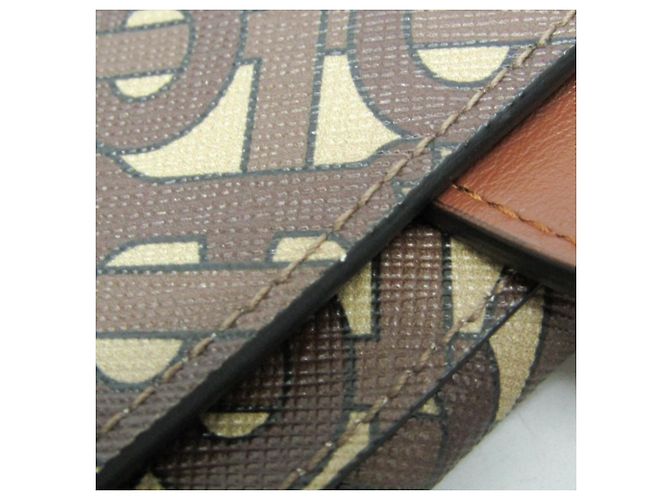 Borsa Clutch Monogramma TB Burberry Marrone - vista 11