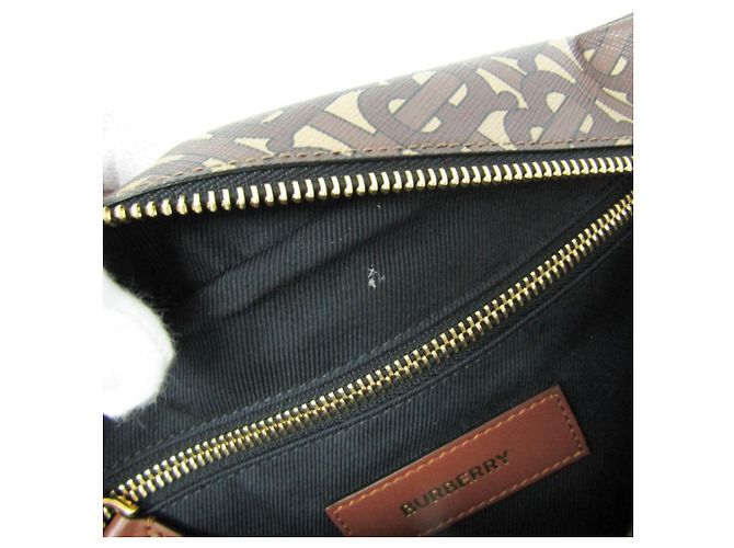 Borsa Clutch Monogramma TB Burberry Marrone - vista 13