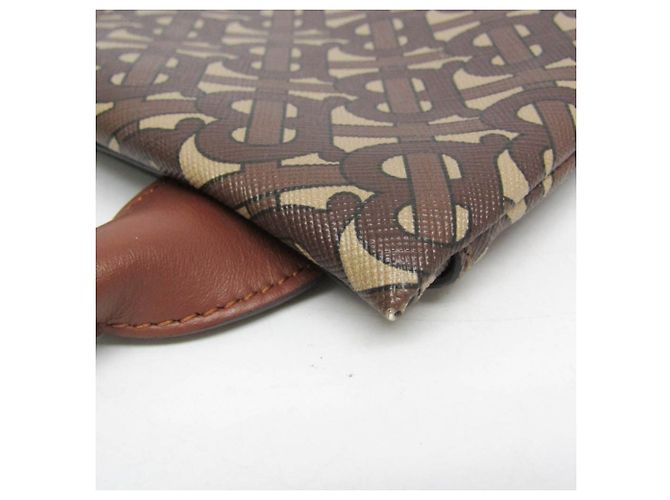 Borsa Clutch Monogramma TB Burberry Marrone - vista 6