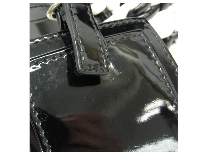Borsa in pelle Balenciaga Bistro XXS Nero Bianco - vista 11