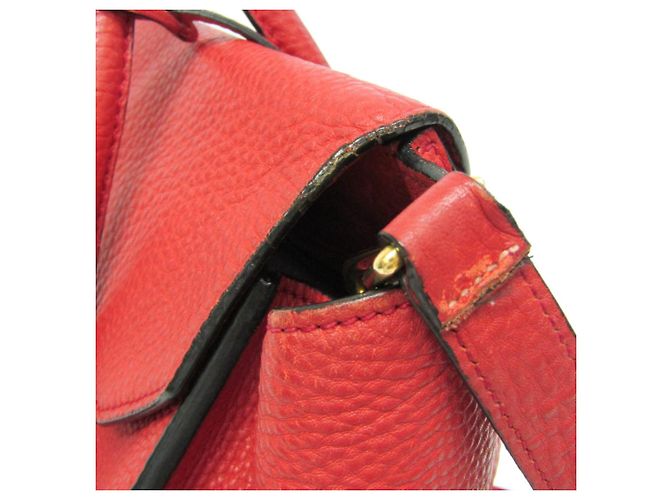Borsa in pelle Prada VIT DAINO BN2673 Rosso - vista 10