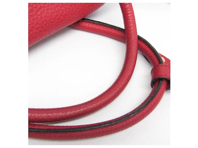 Borsa in pelle Prada VIT DAINO BN2673 Rosso - vista 14
