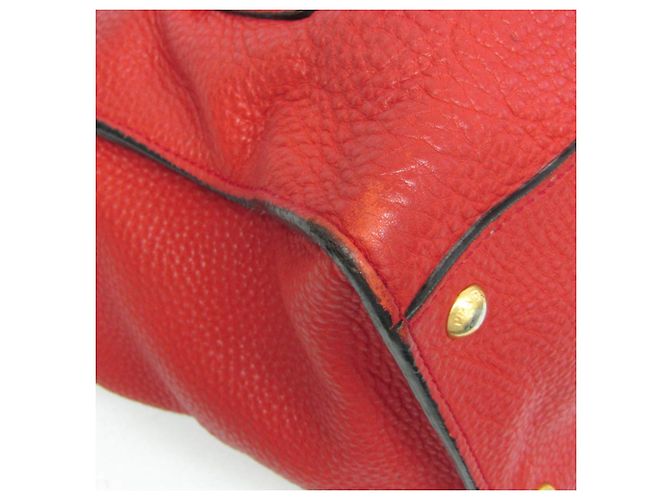 Borsa in pelle Prada VIT DAINO BN2673 Rosso - vista 5