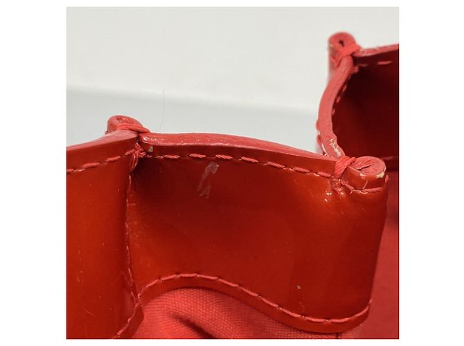 Borsa Louis Vuitton Vernis Wilshire PM Rosso - vista 9