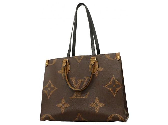 Borsa tote OnTheGo MM Monogram Giant Reverse Louis Vuitton Marrone - vista 16