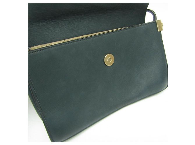 Borsa a spalla in pelle e suede Chloé Faye da donna in verde scuro - vista 14