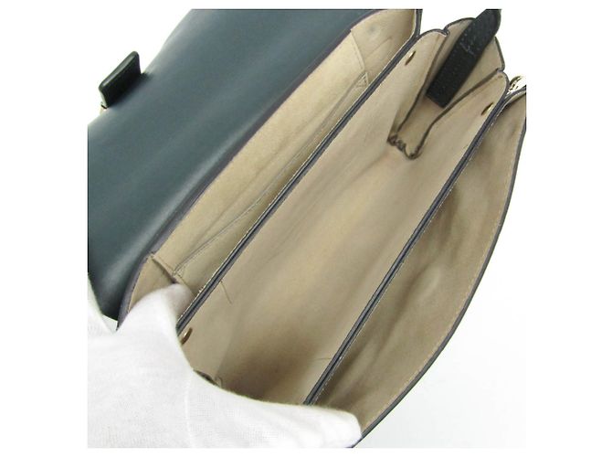 Borsa a spalla in pelle e suede Chloé Faye da donna in verde scuro - vista 3