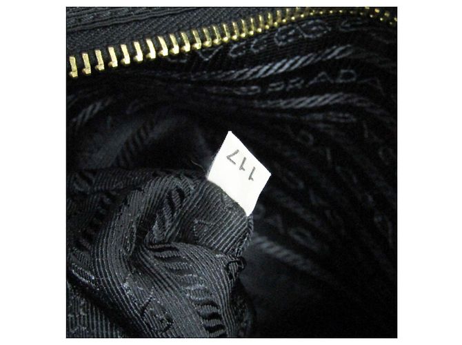 Borsa a mano e borsa a spalla Prada TESSUTO BL0627 per donne Nero - vista 16