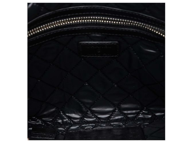 Clutch Chanel in pelle di vitello nera usurata Je Ne Suis Pas En Solde - vista 4