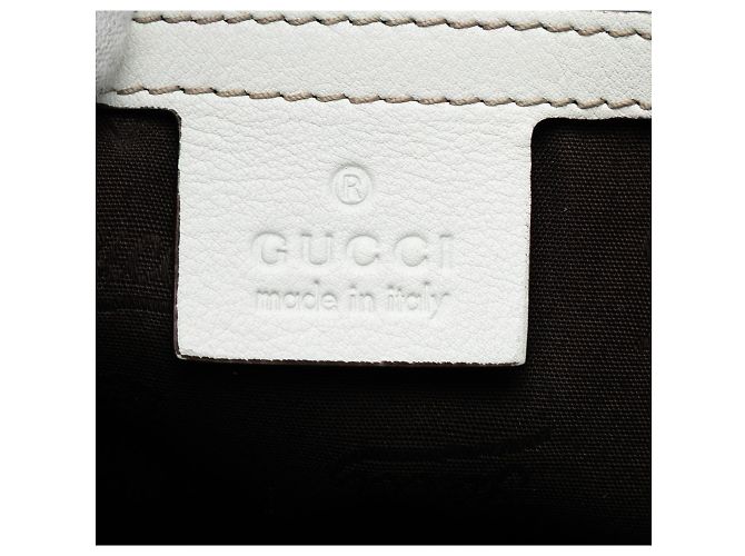 Saco Tote Gucci White Guccissima Icon Bit Branco - vista 5
