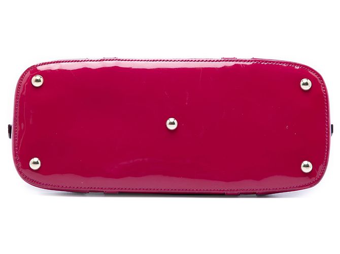 Borsa a mano piccola Nice in microguccissima rosa in vernice Gucci - vista 3