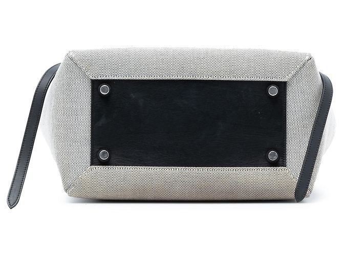Belt Bag Céline Graue Mini-Canvas- und Leder-Gürteltasche von Celine Braun - Ansicht 3