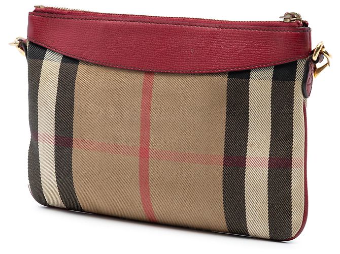 Borsa a tracolla Peyton in tela a quadri marrone Burberry Marrone chiaro - vista 2