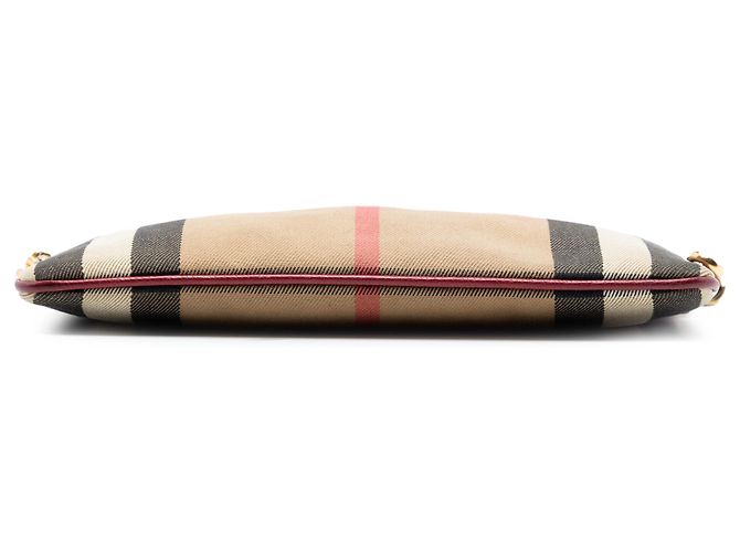 Borsa a tracolla Peyton in tela a quadri marrone Burberry Marrone chiaro - vista 3