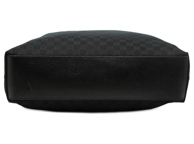 Gucci Schwarze GG Canvas Vertikale Tote - Ansicht 3