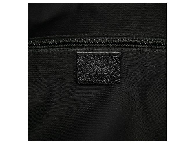 Gucci Schwarze GG Canvas Vertikale Tote - Ansicht 5