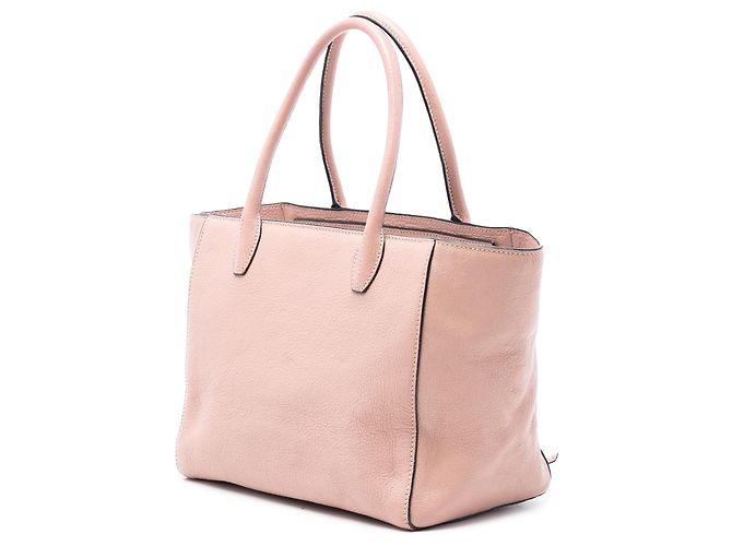 Borsa a mano in pelle di capra rosa Madras con tasca frontale Miu Miu - vista 2