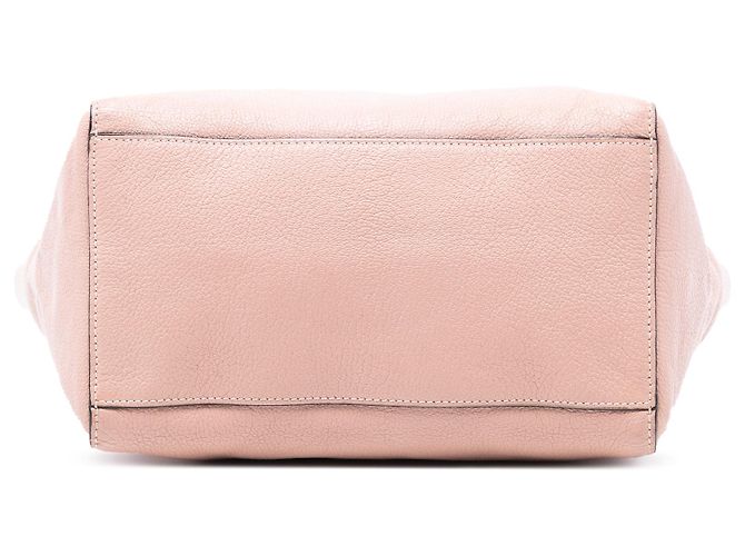 Borsa a mano in pelle di capra rosa Madras con tasca frontale Miu Miu - vista 3