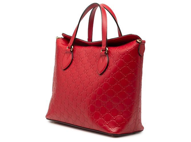 Borsa pieghevole rossa Guccissima Linea A di Gucci Rosso - vista 2