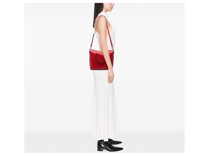 Borsa pieghevole rossa Guccissima Linea A di Gucci Rosso - vista 7