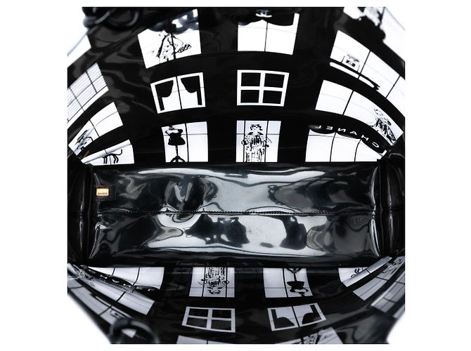 Borsa finestra Coco in vinile nero Chanel - vista 4