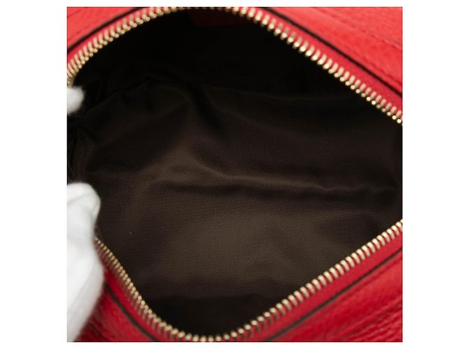 Gucci Rote Leder Soho Kosmetiktasche - Ansicht 4