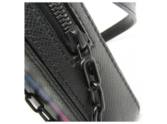 Borsa a spalla Messenger Danube in Taiga di Louis Vuitton Nero Multicolore - vista 11