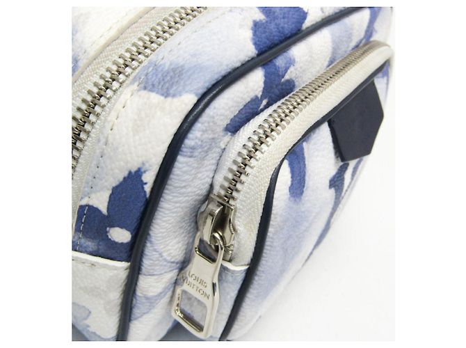 Pochette Outdoor Monogram Louis Vuitton M45763 Bianco Blu - vista 8