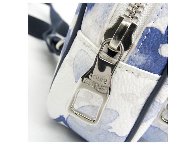 Pochette Outdoor Monogram Louis Vuitton M45763 Bianco Blu - vista 9