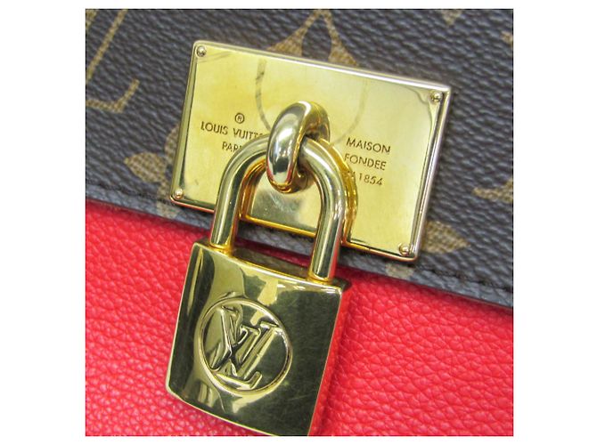 Borsa Louis Vuitton Monogram Marignan M44286 Rosso Monogramma - vista 8
