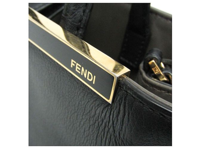 Borsa in pelle Fendi Toujour nera Nero - vista 10