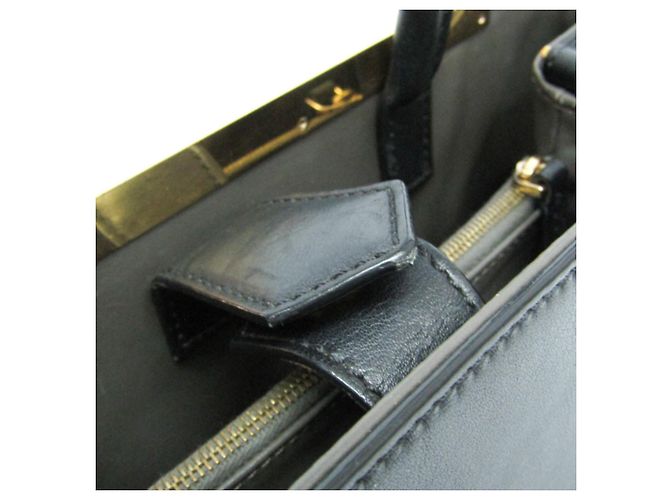 Borsa in pelle Fendi Toujour nera Nero - vista 12