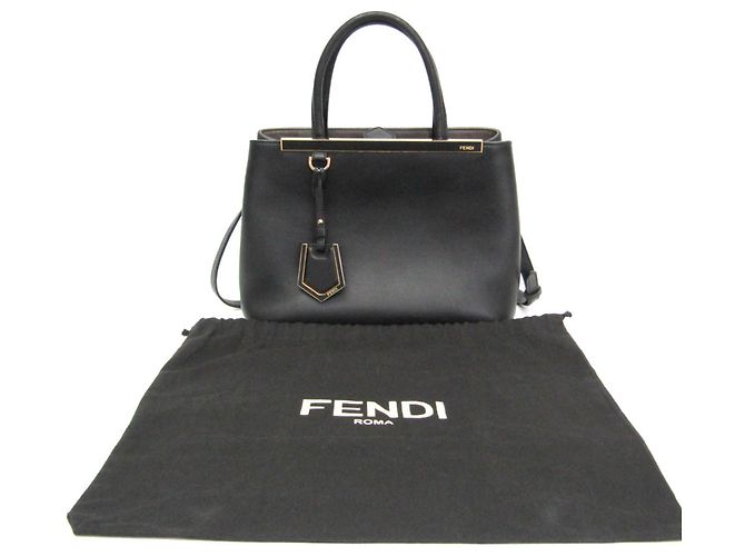 Borsa in pelle Fendi Toujour nera Nero - vista 2