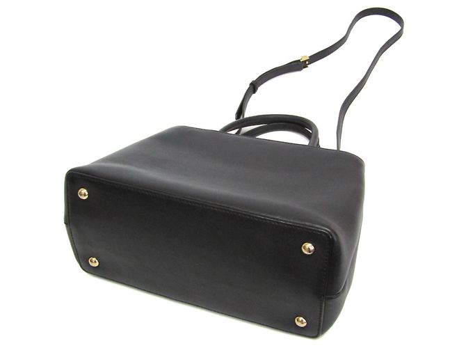 Borsa in pelle Fendi Toujour nera Nero - vista 3