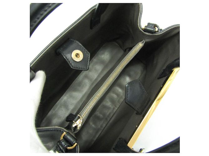 Borsa in pelle Fendi Toujour nera Nero - vista 4