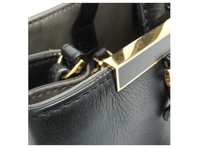 Borsa in pelle Fendi Toujour nera Nero - vista 8