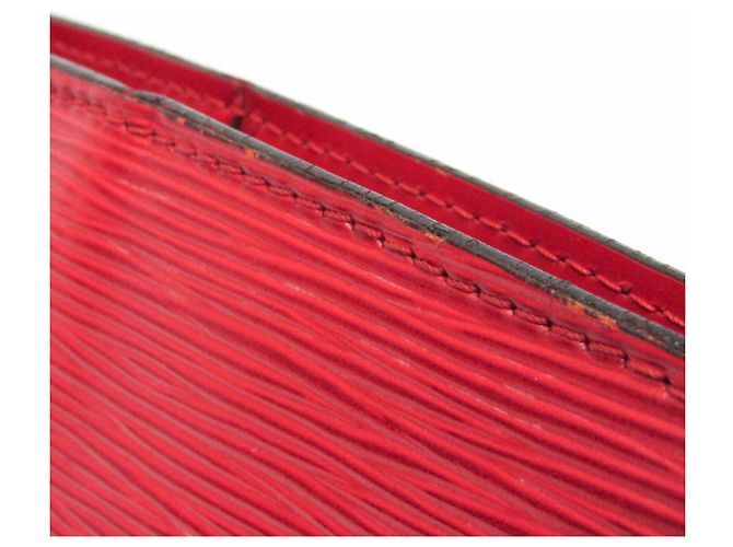 Borsa a Spalla Donna Louis Vuitton Epi Lussac M52287 Rosso - vista 11