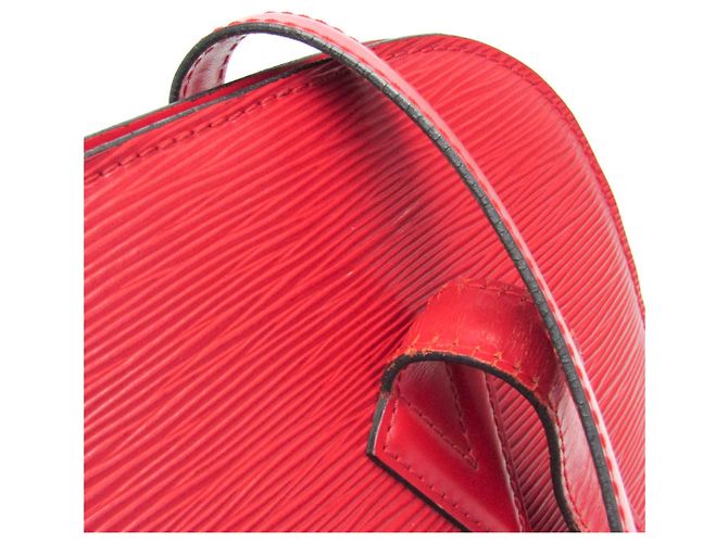 Borsa a Spalla Donna Louis Vuitton Epi Lussac M52287 Rosso - vista 12