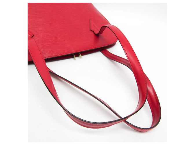 Borsa a Spalla Donna Louis Vuitton Epi Lussac M52287 Rosso - vista 14