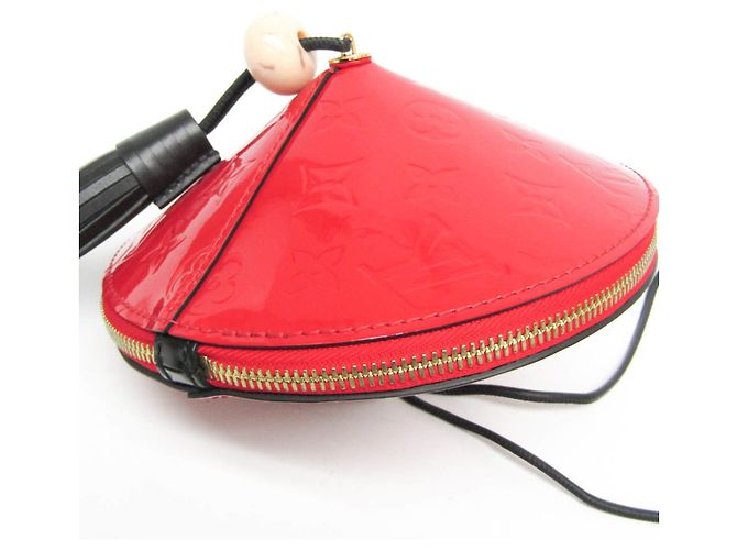 Borsa a Spalla Vernis Tupi Louis Vuitton Rosso - vista 7