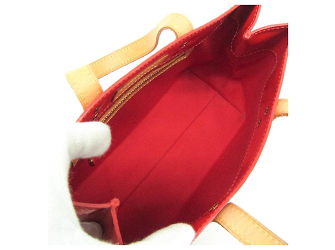 Borsa Louis Vuitton Monogram Vernis Reade PM Rosso - Ansicht 3