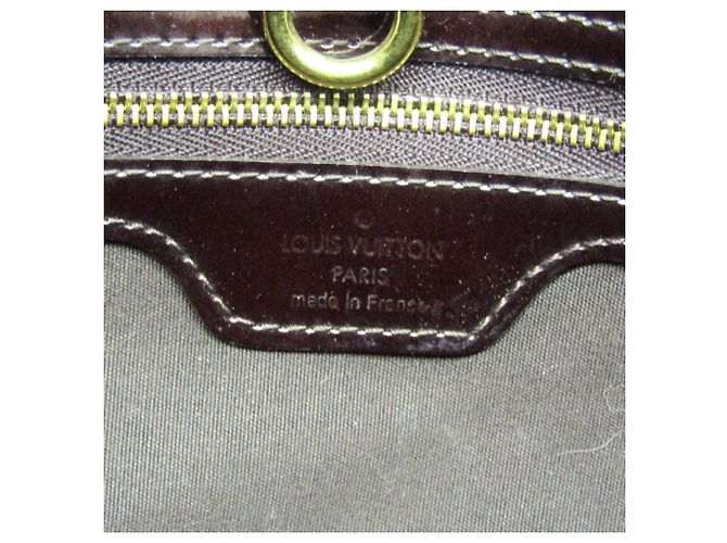 Borsa Louis Vuitton Monogram Vernis Wilshire PM Bordò - vista 13