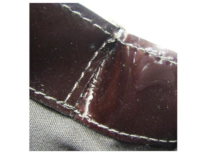 Borsa Louis Vuitton Monogram Vernis Wilshire PM Bordò - vista 14