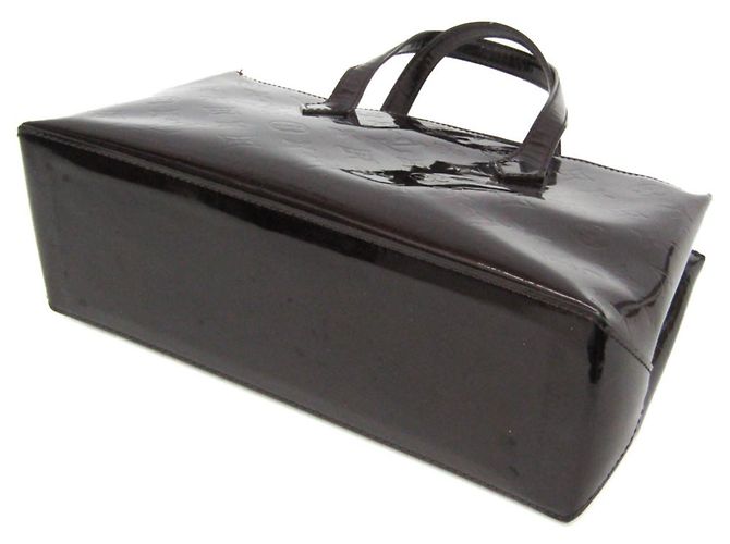 Borsa Louis Vuitton Monogram Vernis Wilshire PM Bordò - vista 2