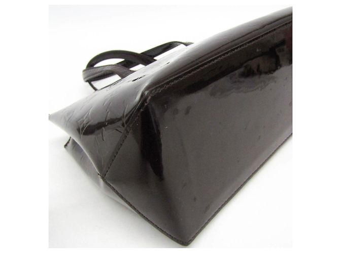 Borsa Louis Vuitton Monogram Vernis Wilshire PM Bordò - vista 4