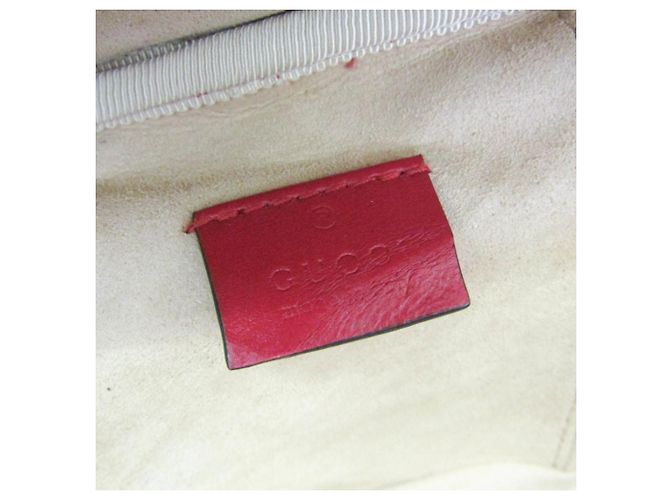Gucci GG Marmont Damen-Leder-Rucksack mit Steppung Rot - Ansicht 11