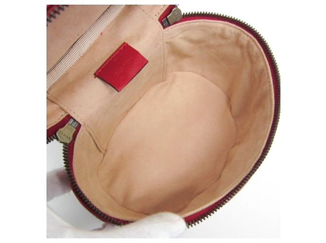 Gucci GG Marmont Damen-Leder-Rucksack mit Steppung Rot - Ansicht 3