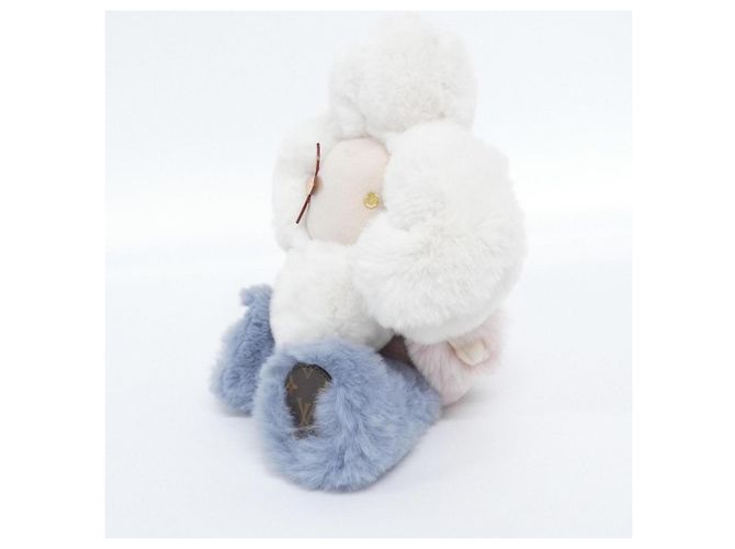 Brinquedo de pelúcia Doudou Vivienne GI0445 Louis Vuitton Rosa Branco Azul claro - vista 3