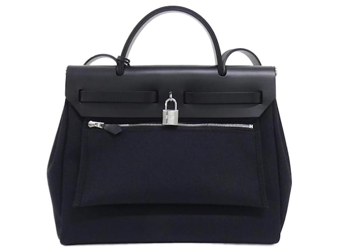 Borsa Hermès Herbag Zip PM Nero - vista 2